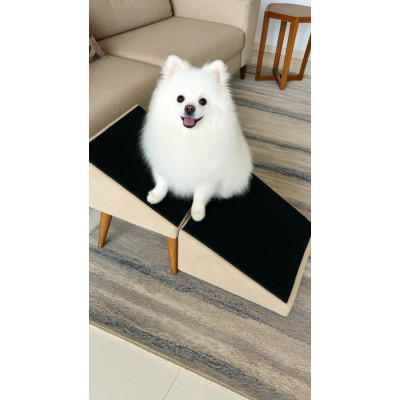 Tabouret en beige avec rampe pour animaux (rampe de canapé) Tabouret en beige avec rampe pour animaux (rampe de canapé)